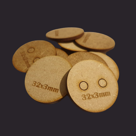 32mm Round Base x20