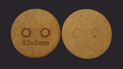 32mm Round MDF Base x20