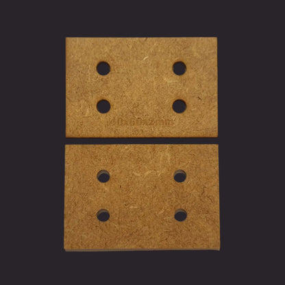 40x60mm Rectangle MDF Base x20