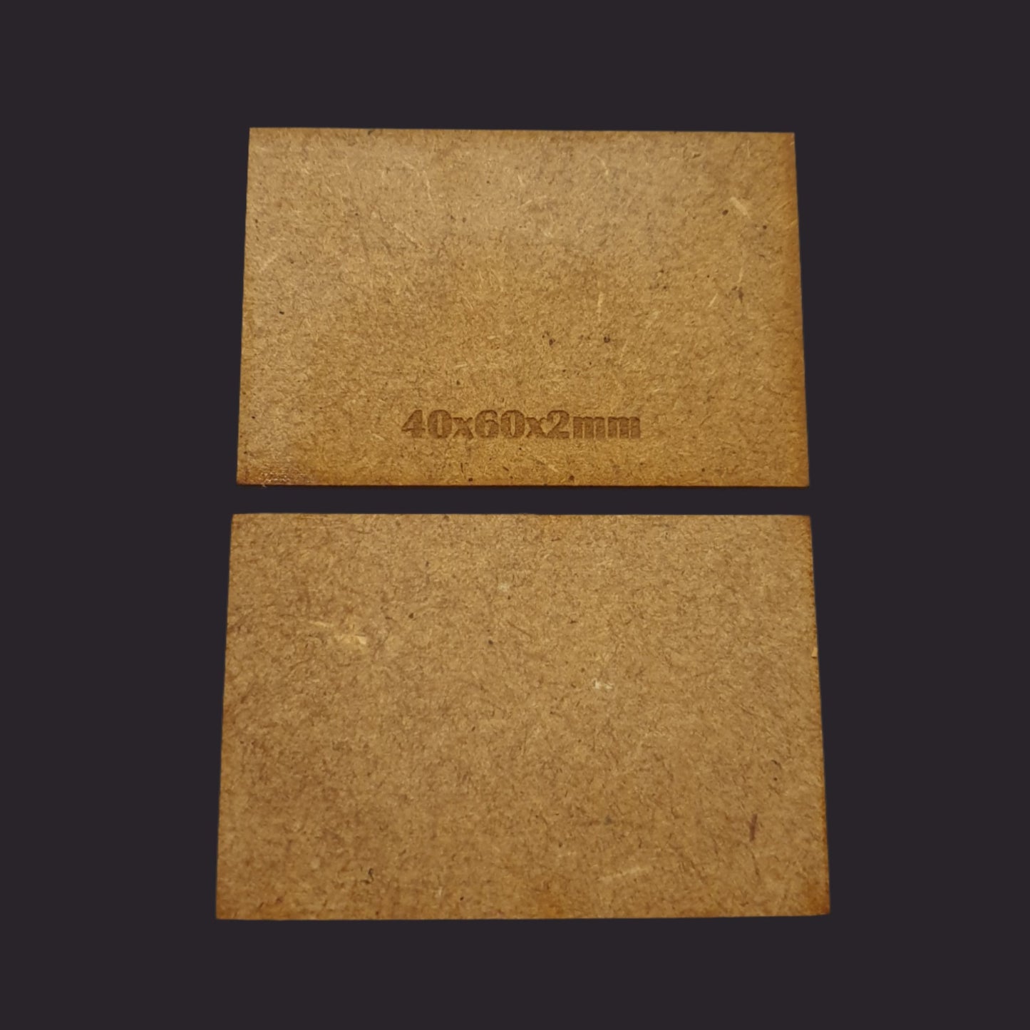 40x60mm Rectangle MDF Base x10
