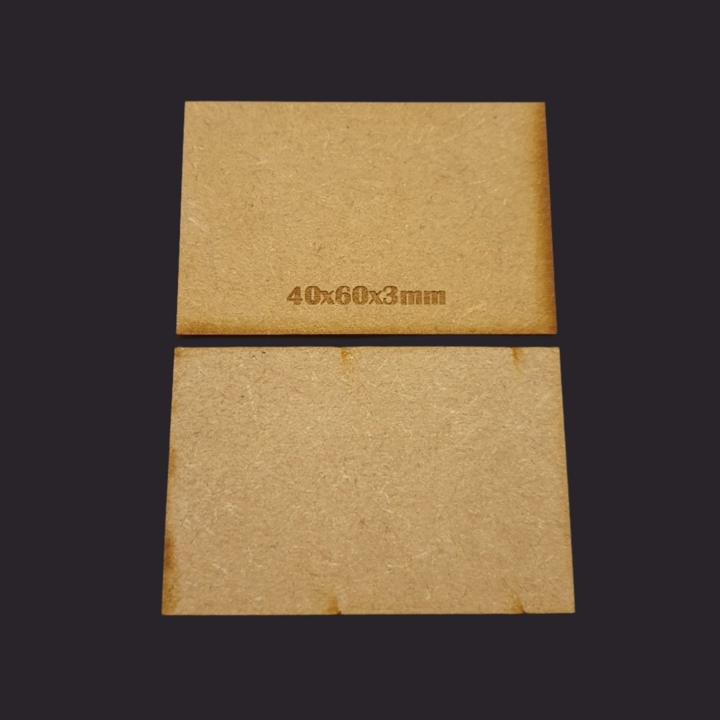 40x60mm Rectangle MDF Base x10