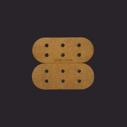 40x95mm Pill MDF Base x10