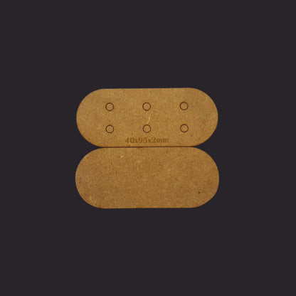 40x95mm Pill MDF Base x10