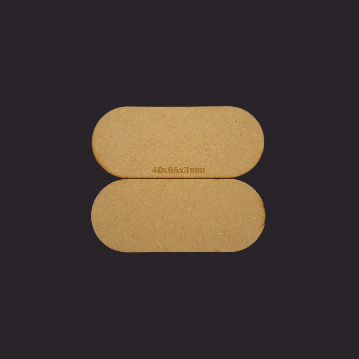 40x95mm Pill MDF Base x10