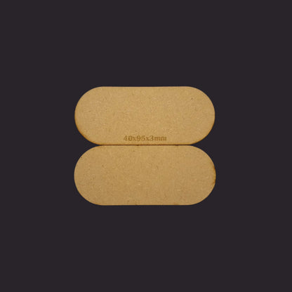 40x95mm Pill MDF Base x10