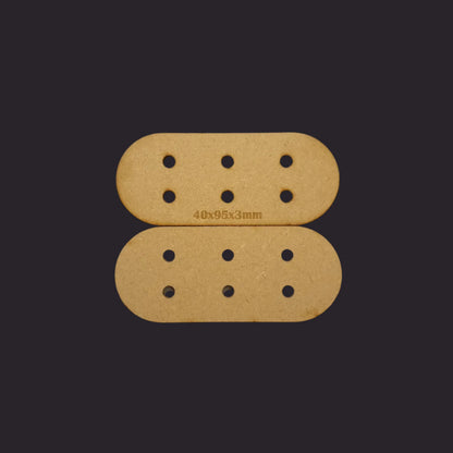 40x95mm Pill MDF Base x10