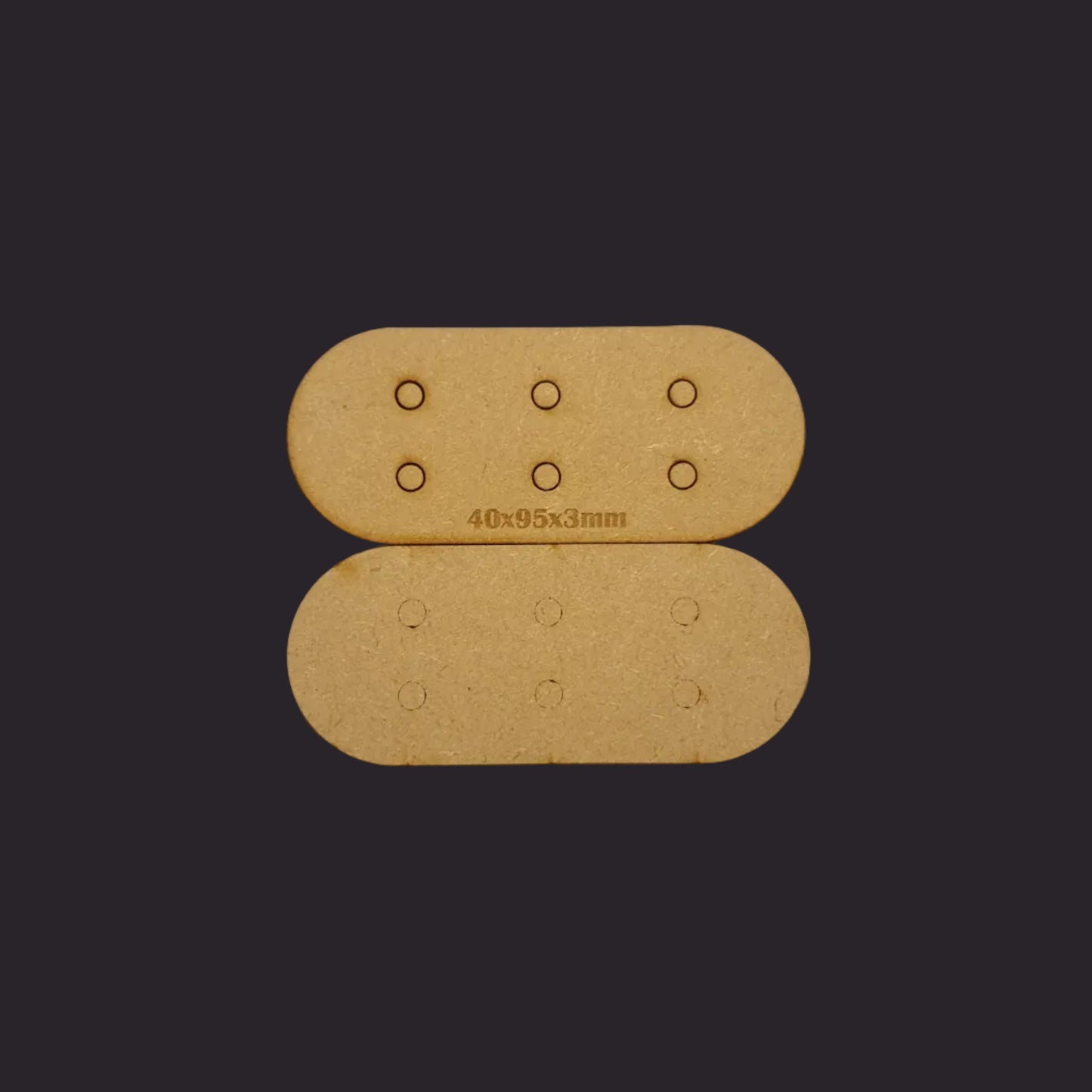 40x95mm Pill MDF Base x10