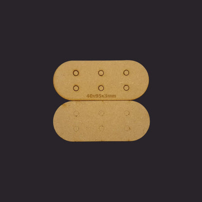 40x95mm Pill MDF Base x10