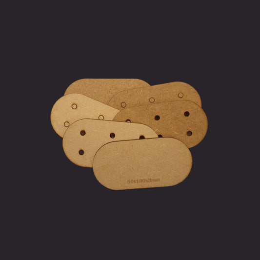 50x100mm Pill MDF Base x5