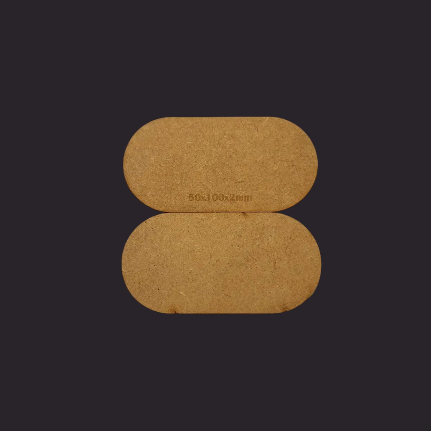 50x100mm Pill MDF Base x5