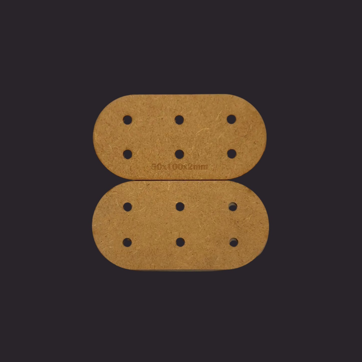 50x100mm Pill MDF Base x5