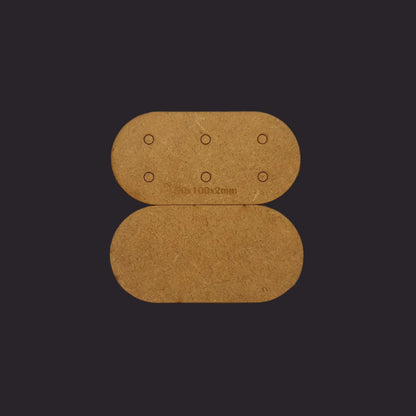 50x100mm Pill MDF Base x5