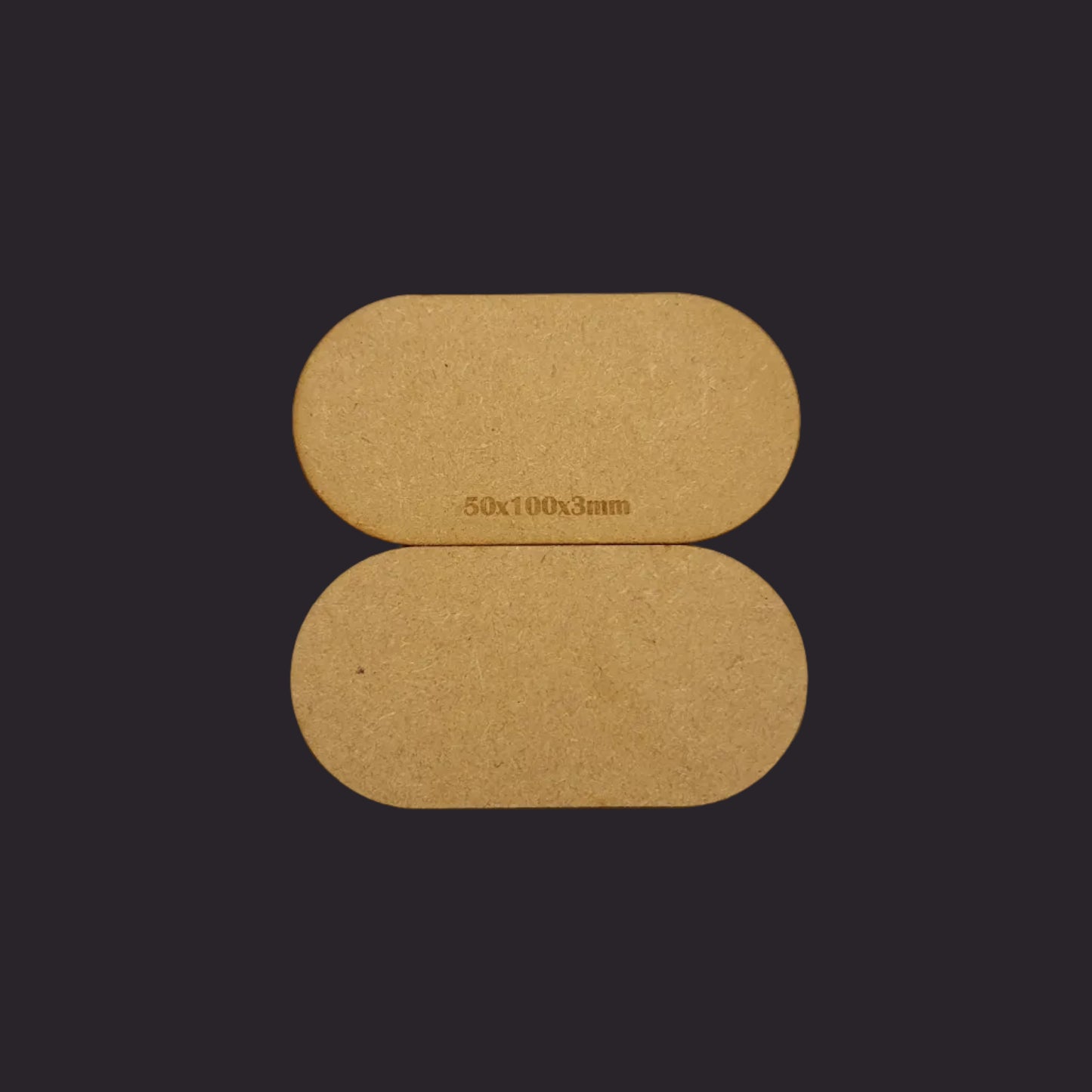 50x100mm Pill MDF Base x5