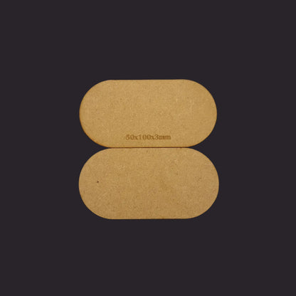 50x100mm Pill MDF Base x5