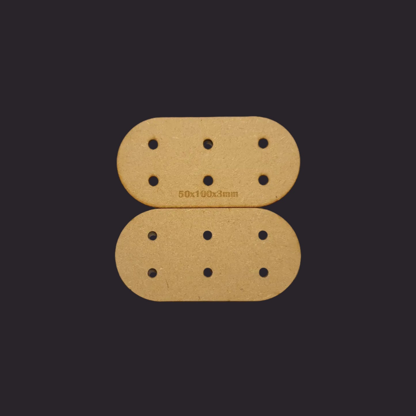 50x100mm Pill MDF Base x5