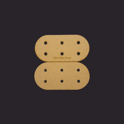 50x100mm Pill MDF Base x5