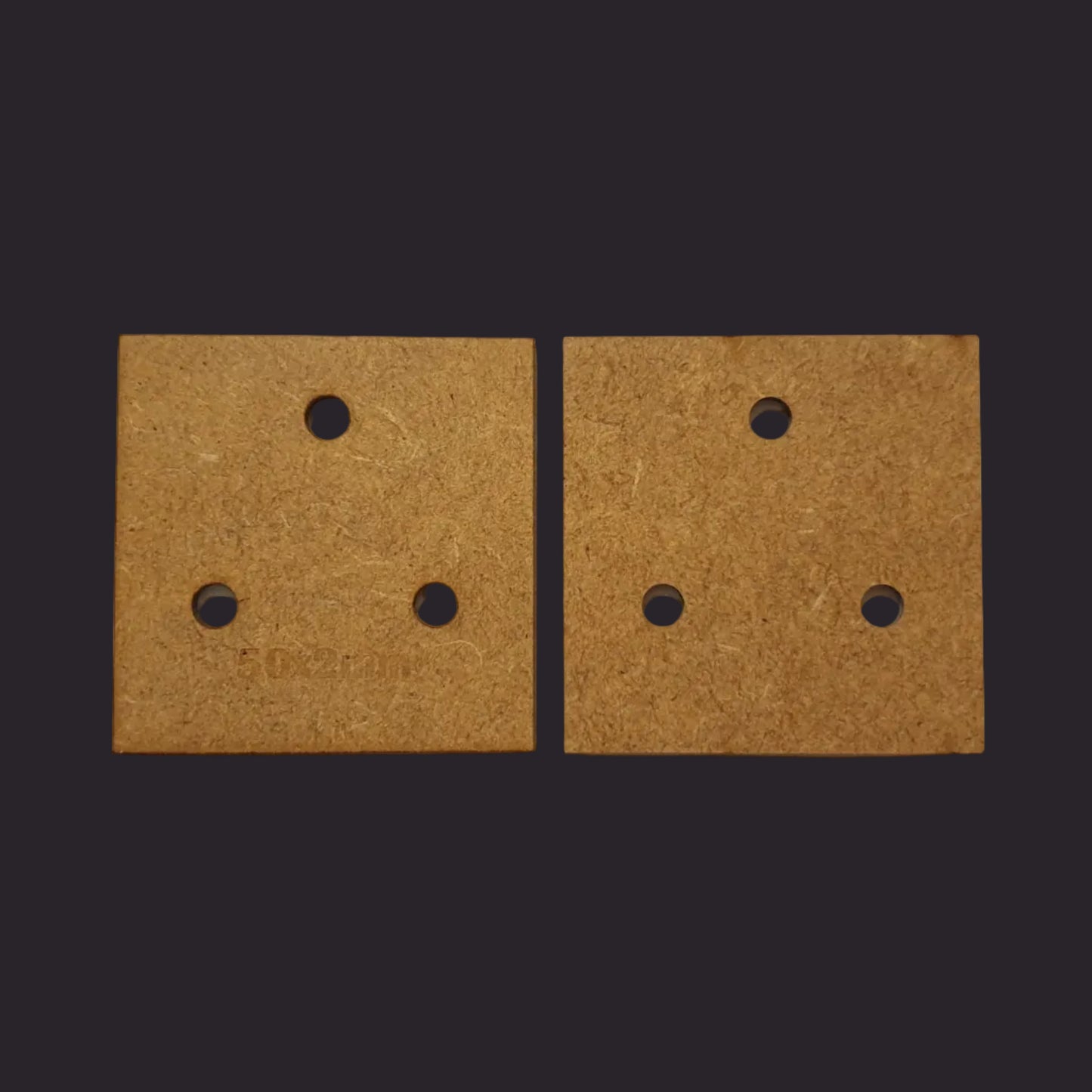 50mm Square MDF Base x20