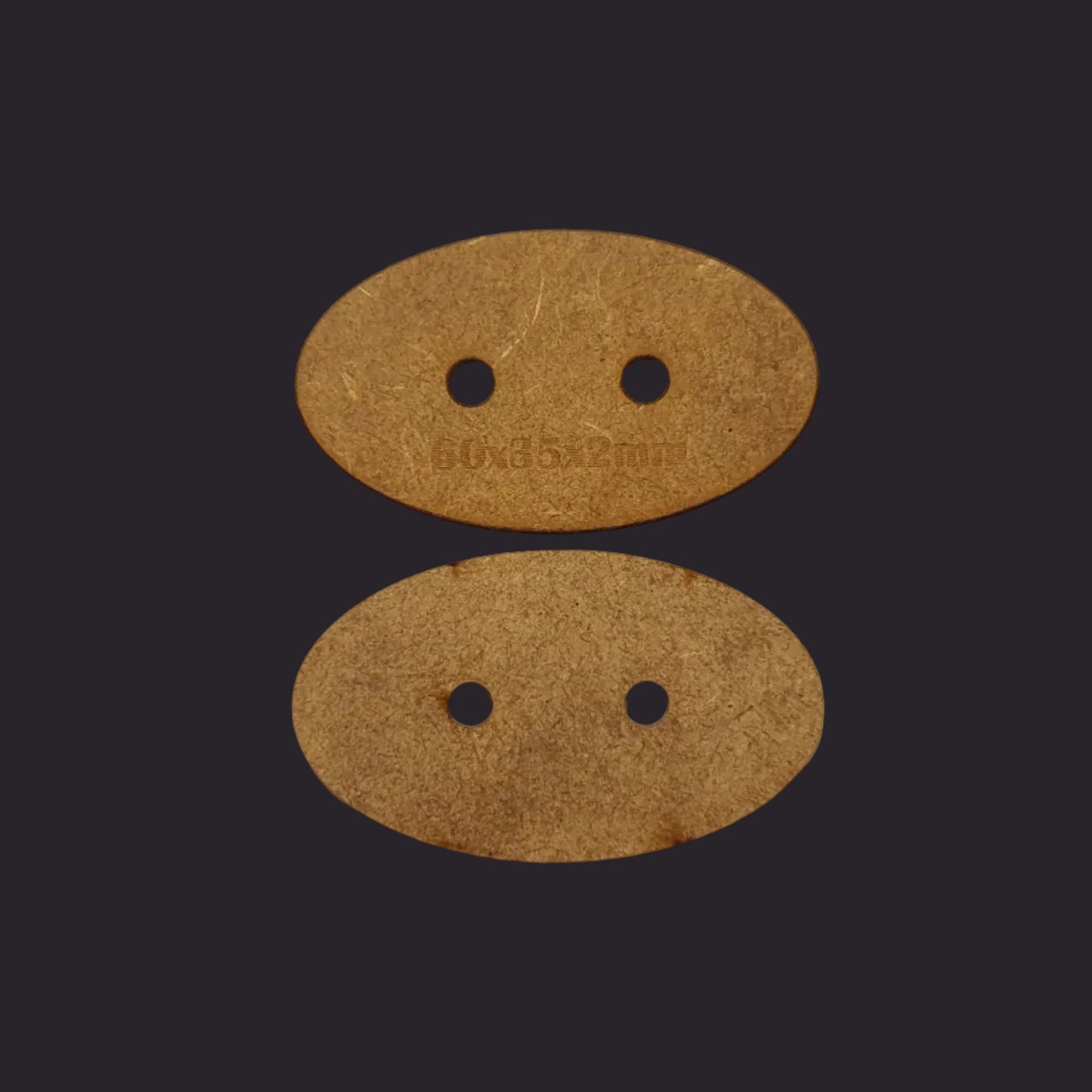 60x35mm Oval MDF Base x30