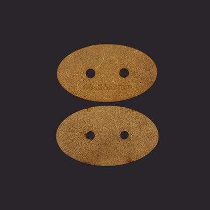 60x35mm Oval MDF Base x30