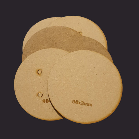 90mm Round Base x3