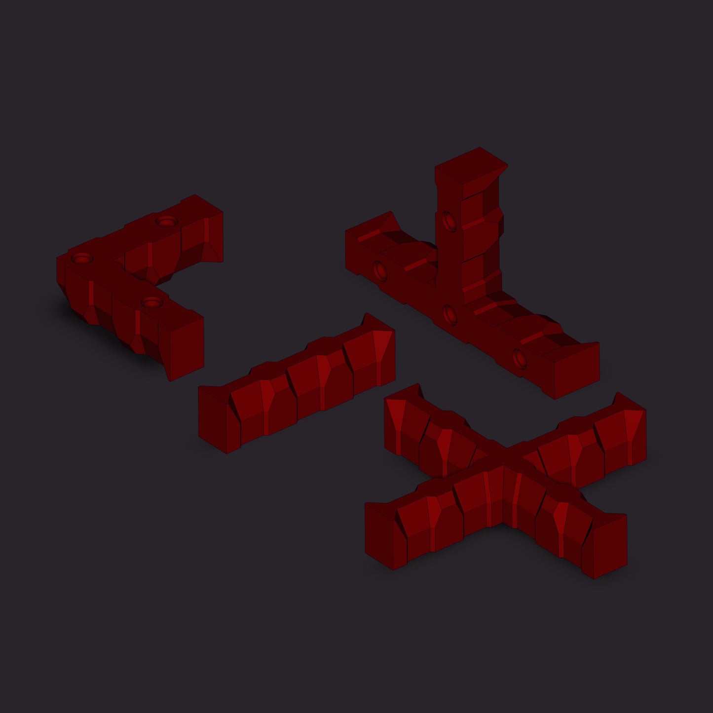 Adaptive Battlefields: Industrial Building STL Set
