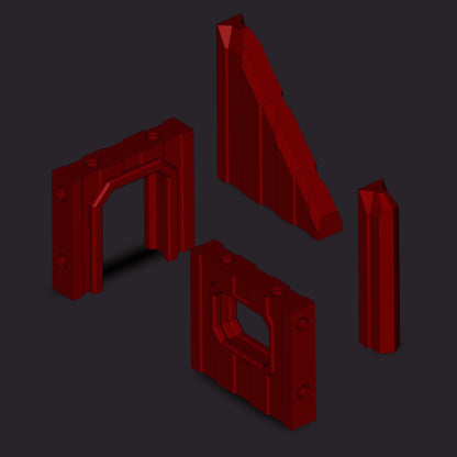 Adaptive Battlefields: Industrial Building STL Set