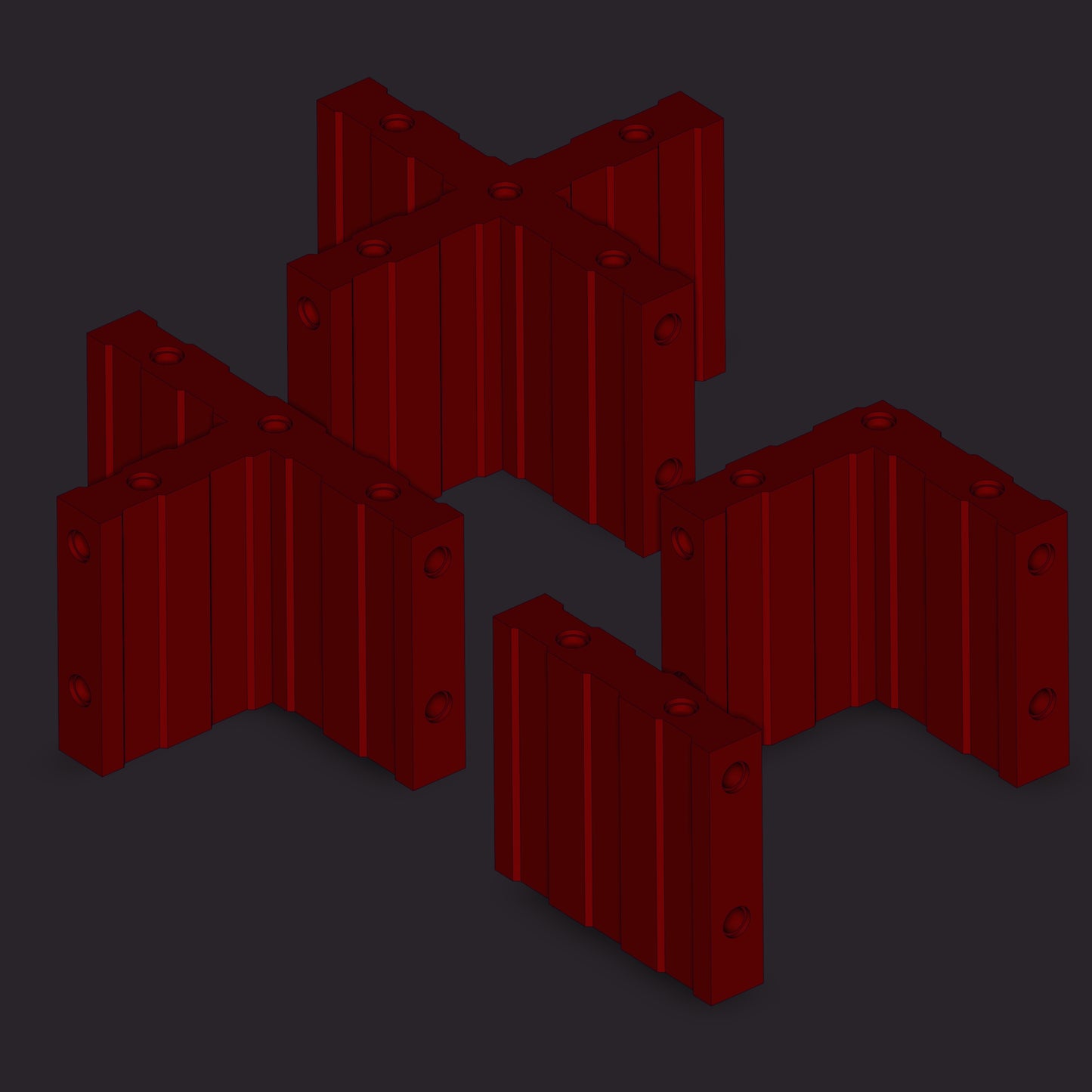 Adaptive Battlefields: Industrial Building STL Set