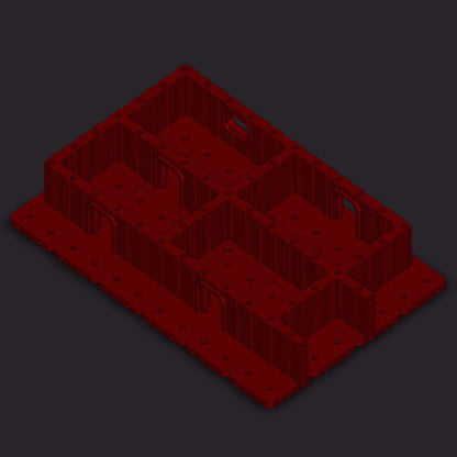 Adaptive Battlefields: Industrial Building STL Set