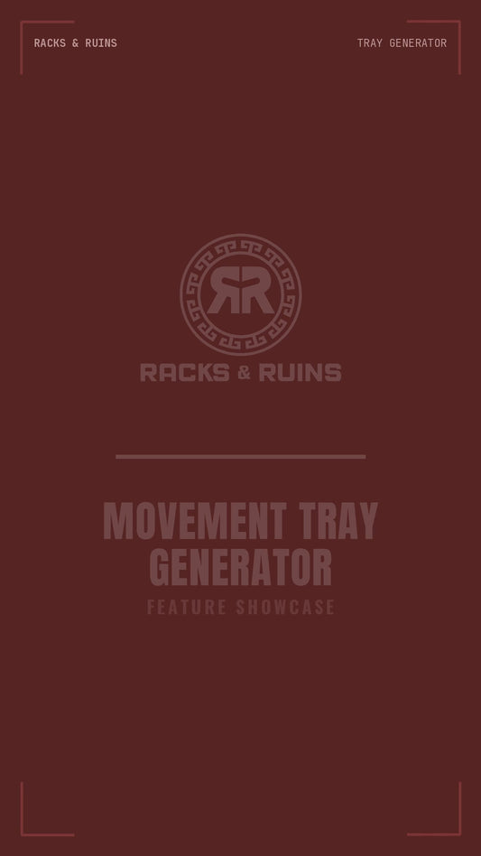 Movement Tray Generator - Custom Laser Cut & STLs.